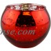 Just Artifacts Round Mercury Glass Votive Candle Holder 2"H (12pcs, Speckled Red) -Mercury Glass Votive Tealight Candle Holders for Weddings, Parties and Home Decor   570147121